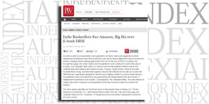 From Publishers Weekly: Indie Booksellers Sue Amazon, Big Six over E-book DRM